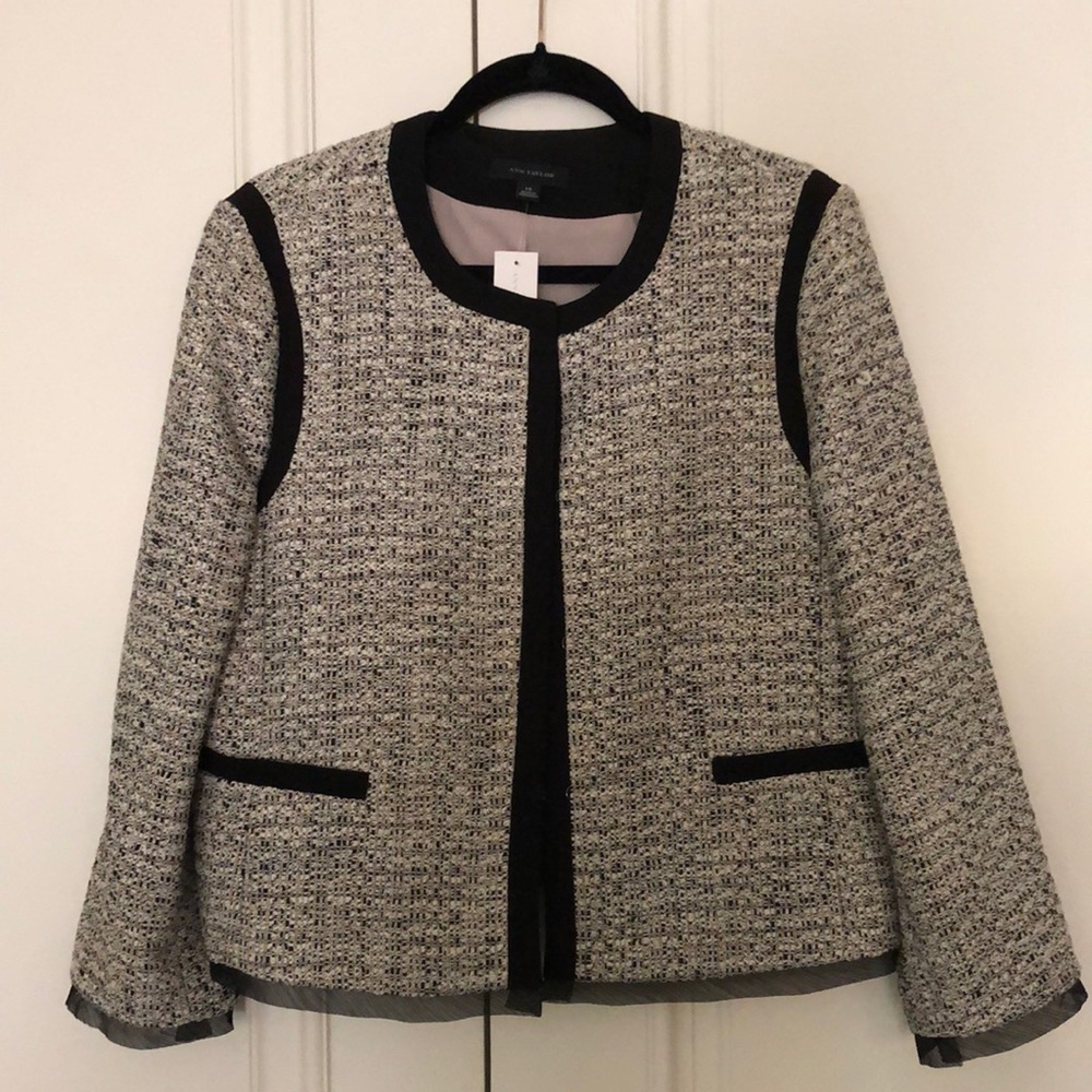 Tweed Ann Taylor French jacket style, nwt, size 14